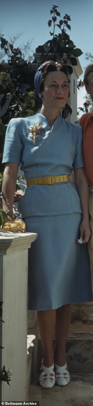 Prince Philip noted 'eerie similarities' between Meghan Markle and Wallis Simpson (pictured) when the actress was first introduced to The Firm, a royal author has claimed