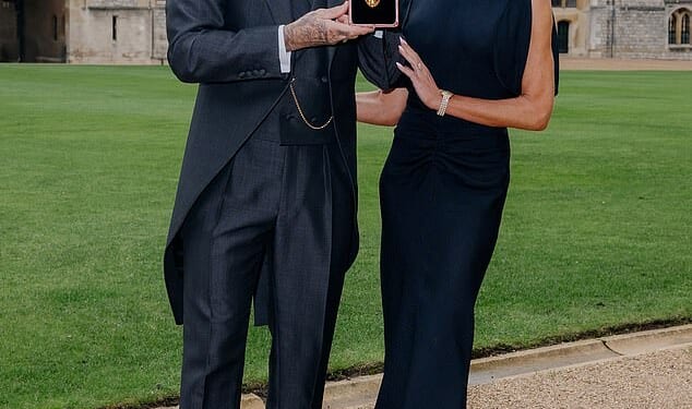 Victoria Beckham couldn't hide her pride as she gushed over her husband David after he received a knighthood from King Charles on Tuesday