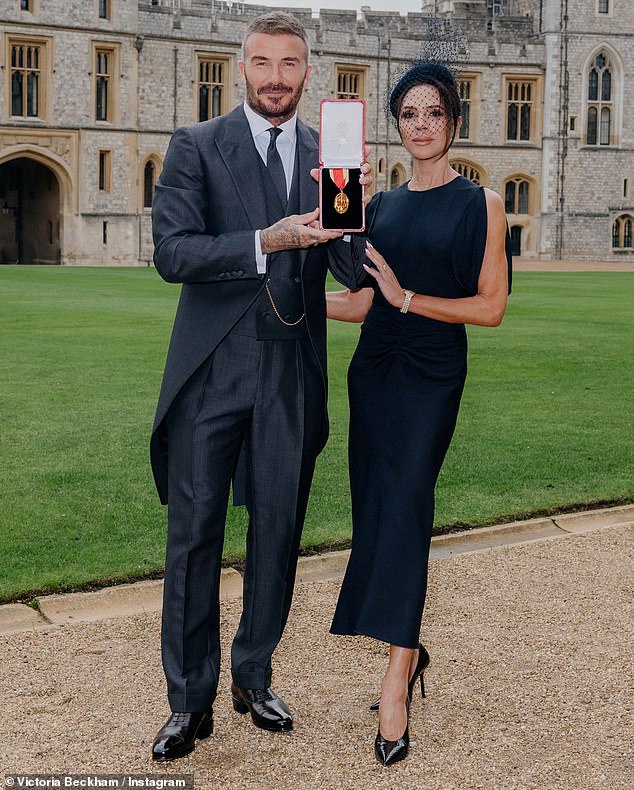 Victoria Beckham couldn't hide her pride as she gushed over her husband David after he received a knighthood from King Charles on Tuesday
