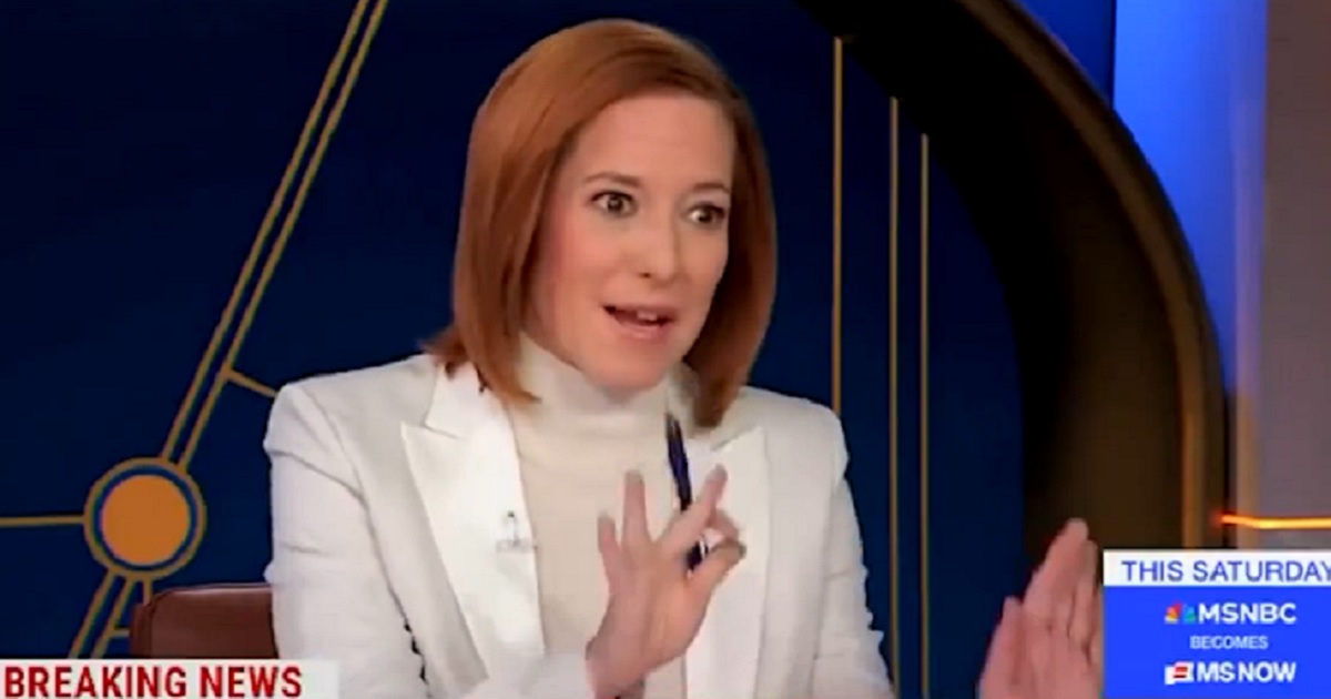 MSNBC host Jen Psaki gestures during an interview Wednesday on "The Briefing with Jen Psaki."