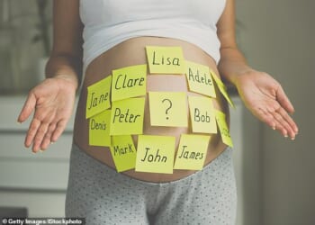 It appears a number of classic and once-popular names will not make the cut for most parents-to-be this year, according to the latest data by Babycentre (stock image)