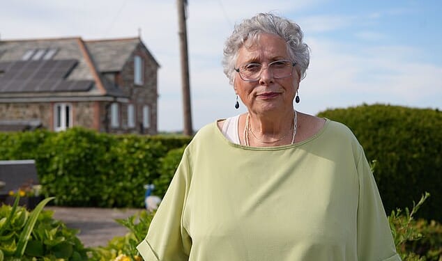 Carol Wyatt (pictured) one of the residents of Camelford in Cornwall