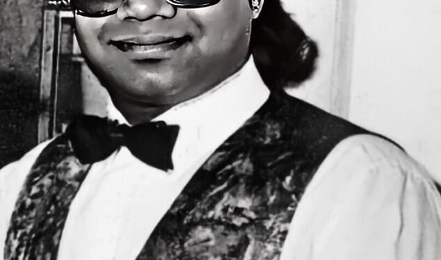 Shamsuddin Mahmood in waistcoast inthe restaurant he worked in