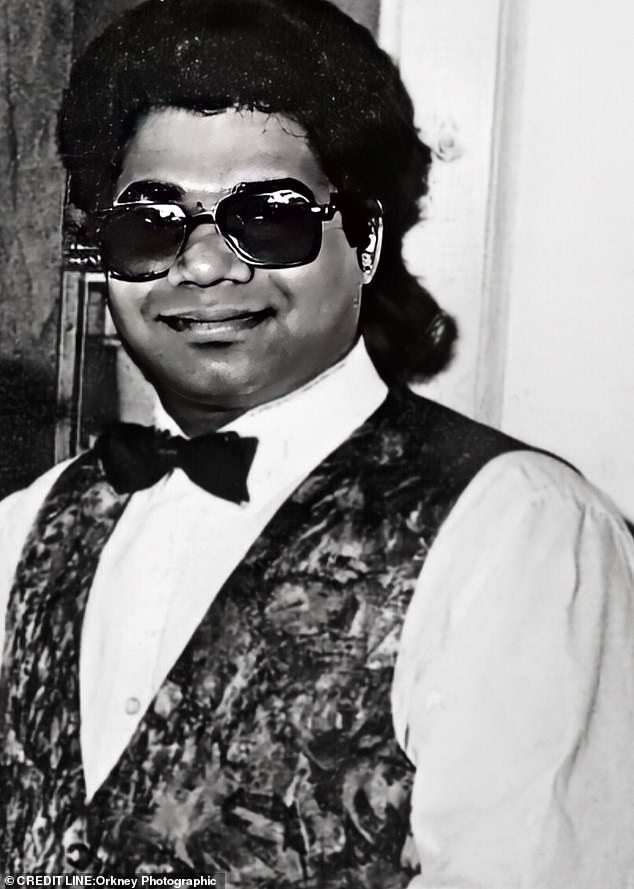 Shamsuddin Mahmood in waistcoast inthe  restaurant he worked in