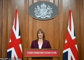 Rachel Reeves, pictured last week,  has abandoned her plan to raise income tax in the Budget , it was reported last night