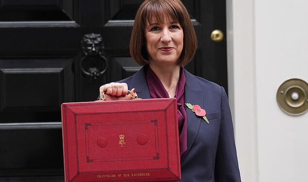Chancellor Rachel Reeves (pictured outside 11 Downing Street prior to last year's Budget) is plotting a fresh raid on middle-class pensions this week as she scrambles to pay for another welfare handout