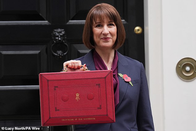 Chancellor Rachel Reeves (pictured outside 11 Downing Street prior to last year's Budget) is plotting a fresh raid on middle-class pensions this week as she scrambles to pay for another welfare handout