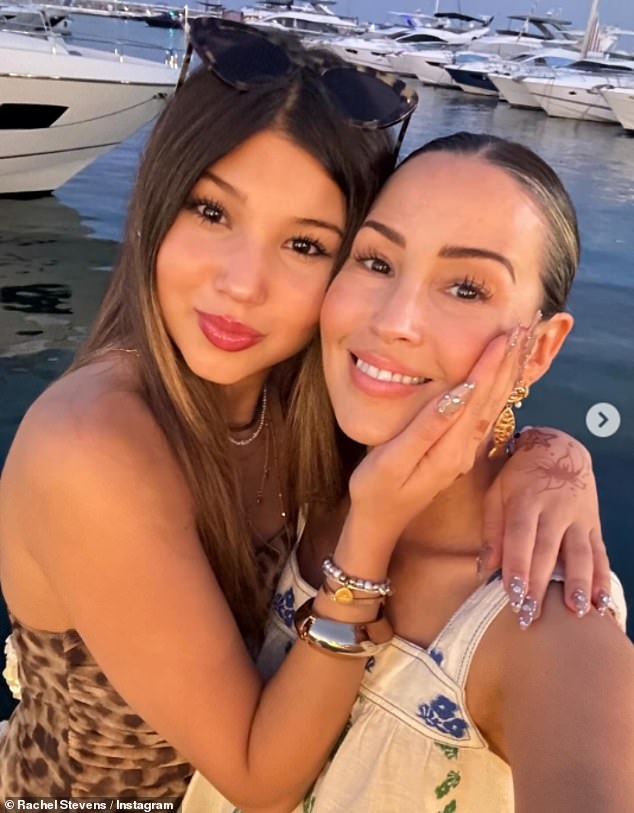 Rachel Stevens was every inch the proud mother as she celebrated her eldest daughter Amelie's 15th birthday on Sunday