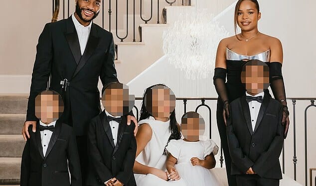 Raheem Sterling was the victim of a house break-in while at home with his children