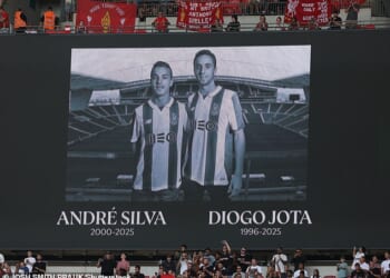 In an attempt to pay tribute to Andre Silva and Diogo Jota, Real Madrid inadvertently included the wrong photo