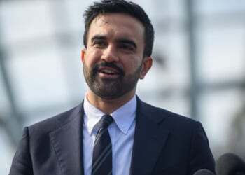 New York City Mayor-elect Zohran Mamdani speaks during a news conference in Queens on Wednesday.