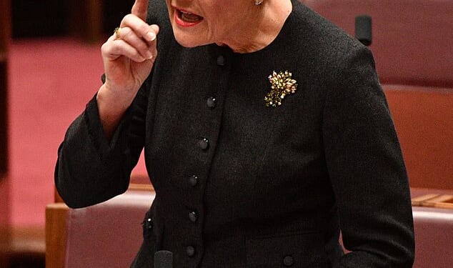 Senator Pauline Hanson is founder and leader of the Right-wing populist One Nation party in Australia