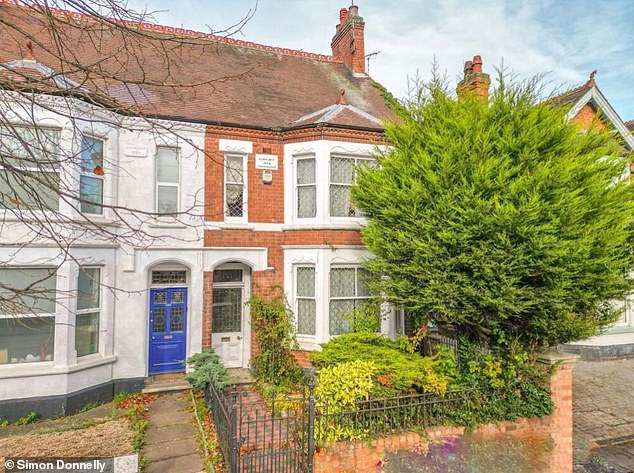 The unassuming property looks like just every other house on Manor Court Road in Nuneaton, at first glance