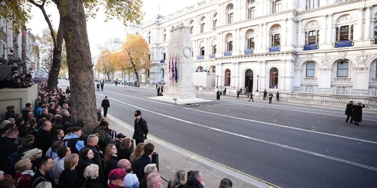 Remembrance Day LIVE: Veterans prepare to march past the Cenotaph after King Charles and Royal Family lay wreaths honouring those killed in conflict