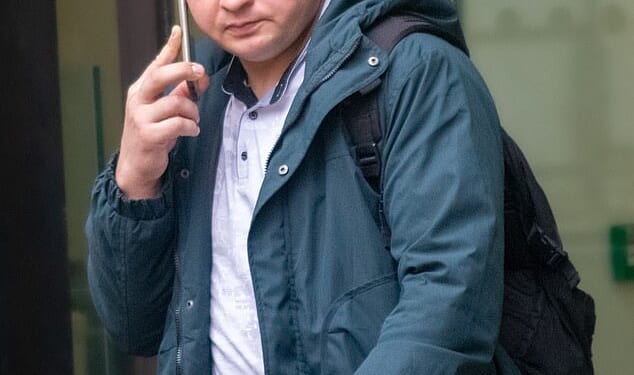 Andrii Starovoitov, 33, (pictured) walked free from court after being given a 12-month community order for molesting a woman at a busy London train station