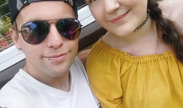 Sonia Exelby (pictured, right, with her boyfriend Steve Hunt) flew to Florida last month 'seeking a violent death'