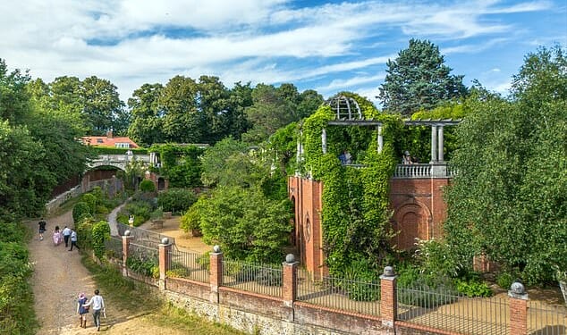 Historic England has added 138 buildings to its Heritage at Risk Register for 2025, including a cherished Italian-style pergola on Hampstead Heath in London (pictured) and the 'birthplace of vaccination' in the Garden of the Chantry in Gloucestershire