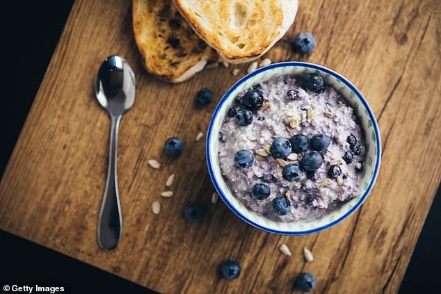 Overnight oats contain a specific type of fibre called beta-glucan which slows digestion