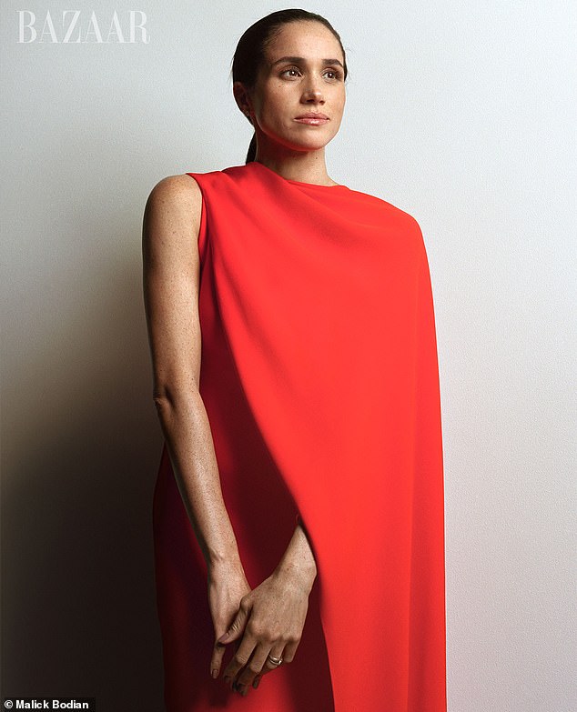 The Duchess of Sussex is the new Harper's Bazaar cover star with a 'bareface' portrait and an article where she hails the 'childlike wonder and playfulness' of Prince Harry and his 'bold' love for her