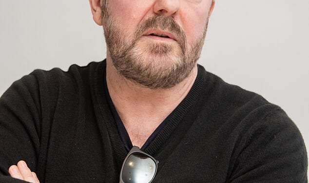 Ricky Gervais (pictured). The Environment Agency has responded to Ricky's team filing a flood risk assessment and said the depth of a potential flood could reach levels of just under one and a half metres - only slightly less than Ricky's own height of 1m 73cm
