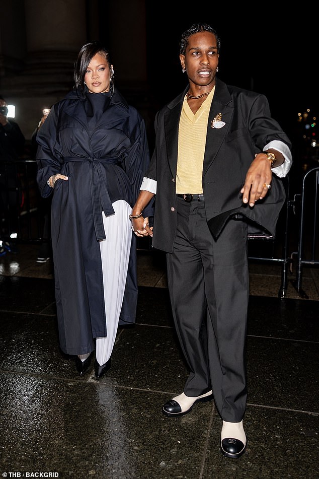 Rihanna 's rapper partner -whose real name is Rakim Mayers ¿ owns a 4,800-square-foot, three bedroom full-floor loft in the building; Rihanna and Rocky pictured on November 3