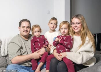 Difficult decisions: Crichton now looks after her children full-time, as the cost of childcare is more than she would earn in her career as a mental health support worker