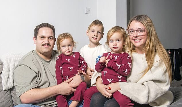 Difficult decisions: Crichton now looks after her children full-time, as the cost of childcare is more than she would earn in her career as a mental health support worker