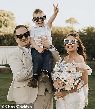 Crichton, her partner and son in tow, stayed with her mother for around nine months until April 2022