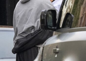 Romeo Beckham showed off his swanky £100,000 Porsche as he packed on the PDA with his on-off girlfriend Kim Turnbull in Notting Hill this week - after their brief split