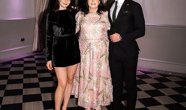 Adam Peaty with his wife-to-be Holly Ramsay and mother, Caroline, who says her son is in ‘Gordon’s clutches’