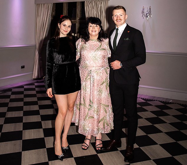 Adam Peaty with his wife-to-be Holly Ramsay and mother, Caroline, who says her son is in ‘Gordon’s clutches’