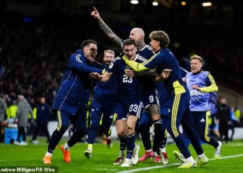 The equivalent of an 'extremely small earthquake' was picked up by the British Geological Survey (BGS) after Kenny McLean's halfway line stunner in stoppage time