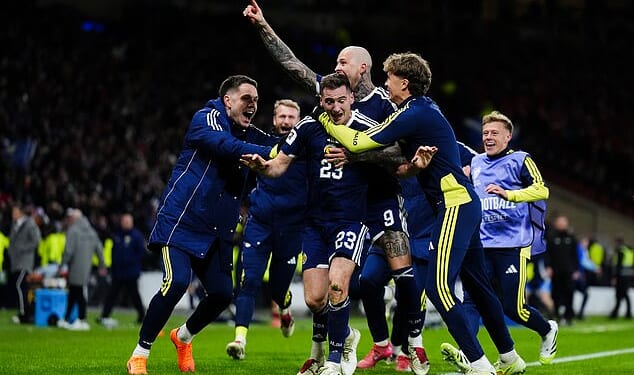 The equivalent of an 'extremely small earthquake' was picked up by the British Geological Survey (BGS) after Kenny McLean's halfway line stunner in stoppage time