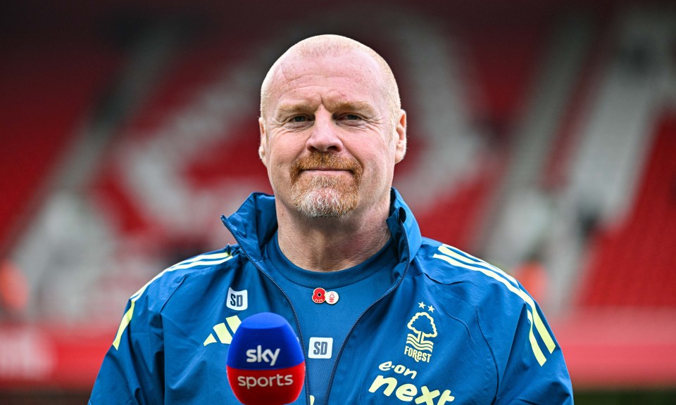 Nottingham Forest Head Coach Sean Dyche interviewed by Sky Sports before kick-off.