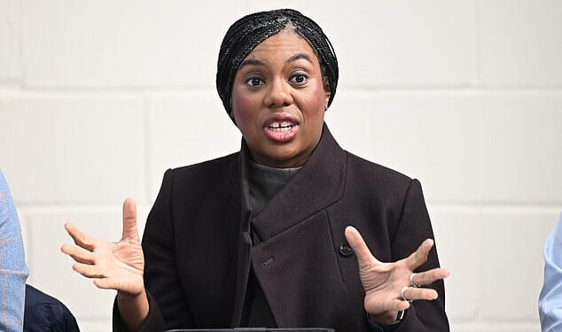 Conservative Leader Kemi Badenoch (pictured) at the start of the week, holding talks with farmers at an emergency food and farming summit