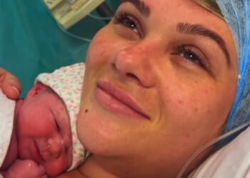 Shaughna Phillips has given birth to her second child with her boyfriend Billy Webb, she announced on Instagram on Sunday