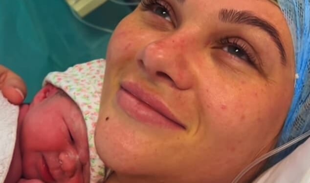 Shaughna Phillips has given birth to her second child with her boyfriend Billy Webb, she announced on Instagram on Sunday