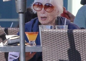 Shirley MacLaine, 91, sipped on a refreshing cocktail as she stepped out for a rare outing in Malibu on Tuesday