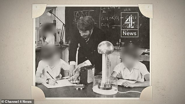 Teacher Mike Thompson in the 1970s when he worked at the Old Malthouse school