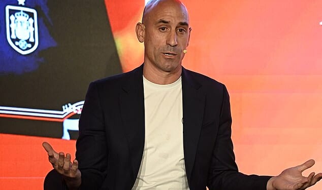 Disgraced former Spanish football chief Luis Rubiales launched his new book on Thursday