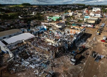 Six dead and hundreds hurt after severe tornado leaves trail of destruction through Brazil