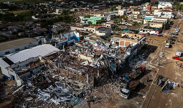 Six dead and hundreds hurt after severe tornado leaves trail of destruction through Brazil