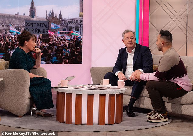 Lorraine Kelly was left squirming in her seat as Piers Morgan and Dr Amir furiously clashed over trans rights and women¿s spaces during Thursday's show