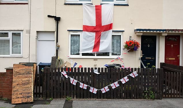 St George's flags are creating 'no-go zones' for NHS staff, with some facing frequent abuse, health leaders have warned (File image)