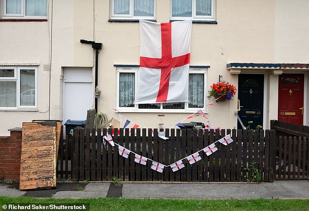 St George's flags are creating 'no-go zones' for NHS staff, with some facing frequent abuse, health leaders have warned (File image)