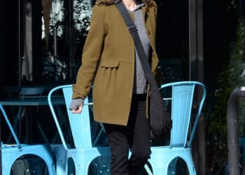Staying Alive icon Finola Hughes bundled up for a laid-back outing in Los Angeles this past week