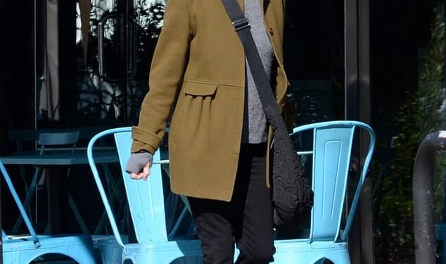 Staying Alive icon Finola Hughes bundled up for a laid-back outing in Los Angeles this past week