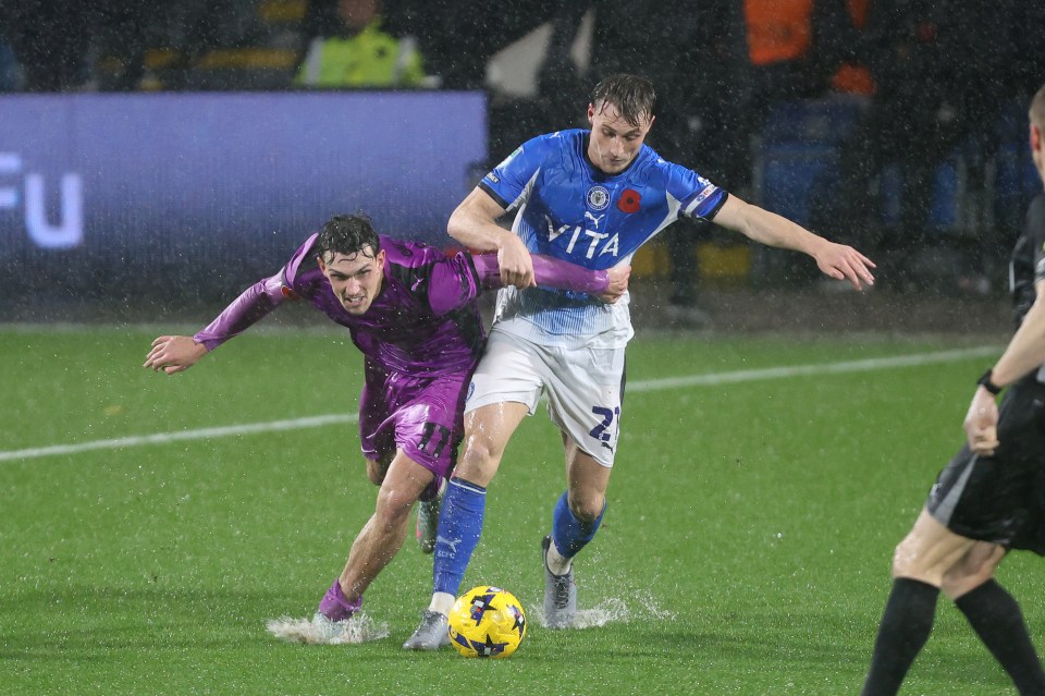 Stockport County v Wigan Athletic, EFL Vertu Trophy, Northern Group A, Football, Edgeley Park, Stockport, UK - 11 Nov 2025
