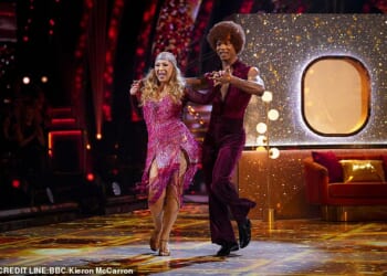 Alex Kingston (pictured) is a popular choice among viewers to lift the glitter ball after winning over millions of Strictly fans as this year’s oldest contestant