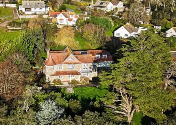 Upcott House, a five-bed detached property perched on a 100-metre cliff off Old Beer Road in Seaton
